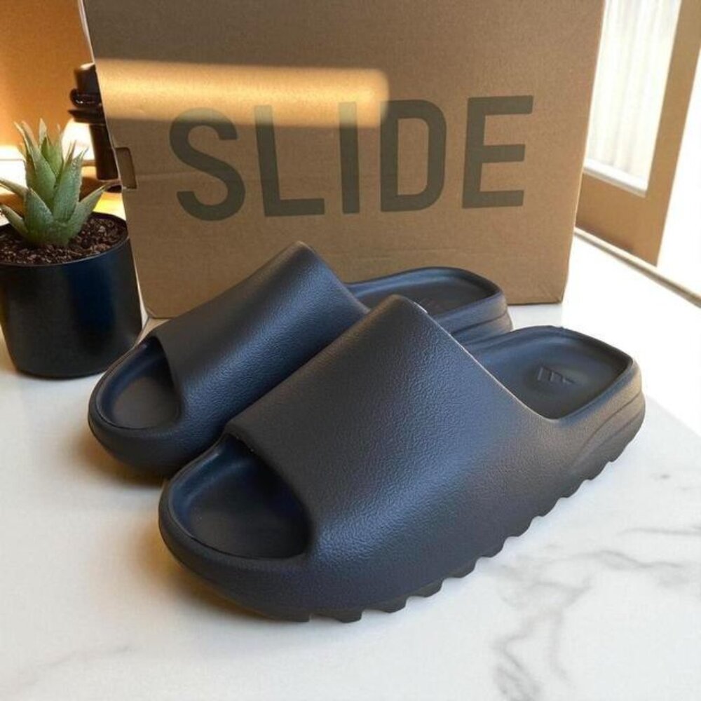 Men's Black Slides